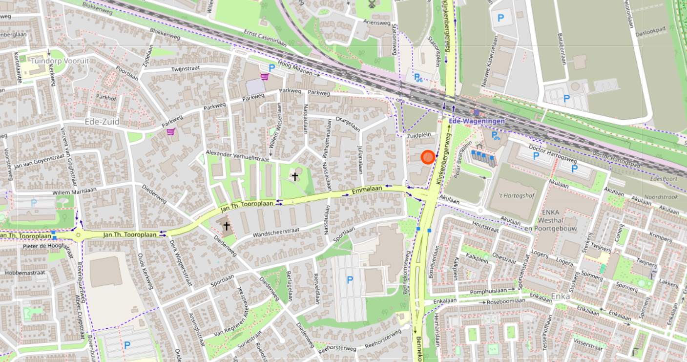 Kaart met locatie van het AImorgen kantoor
